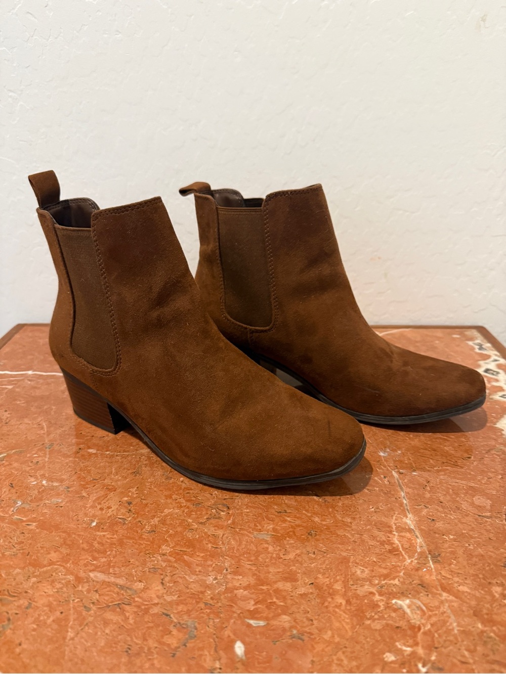 Brown Suede Ankle Boots